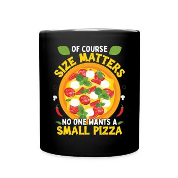 Funny Pizza Lover Humor - Full Colour Mug - black - Front