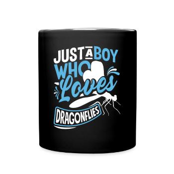 Libelle Libelle Nur ein Junge, der liebt - Tasse einfarbig - Schwarz - Vorne