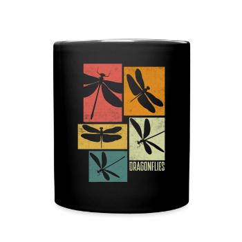 Libellenlibelle Libellen Entomologie - Tasse einfarbig - Schwarz - Vorne
