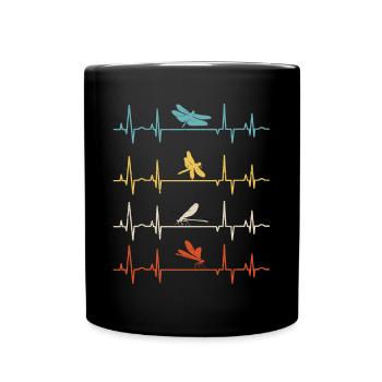 Libellenlibelle Libellen Entomologie - Tasse einfarbig - Schwarz - Vorne