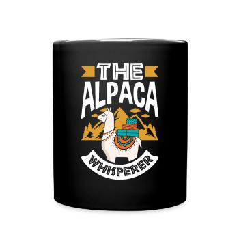 Alpagas Mammifères LLamas Alpaga L’Alpaga Whisperer - Mug uni - noir - Devant