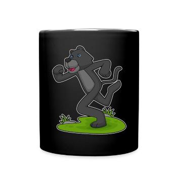 Jogging Panther Noir Sport de jogging - Mug uni - noir - Devant