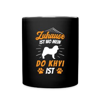 Do Khyi ist Zuhause Tibetmastiff Tibetdogge - Tasse einfarbig - Schwarz - Vorne