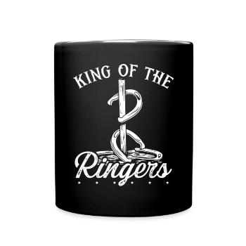 Horseshoe Pitching Game King of the Ringers Tosser - Tasse einfarbig - Schwarz - Vorne