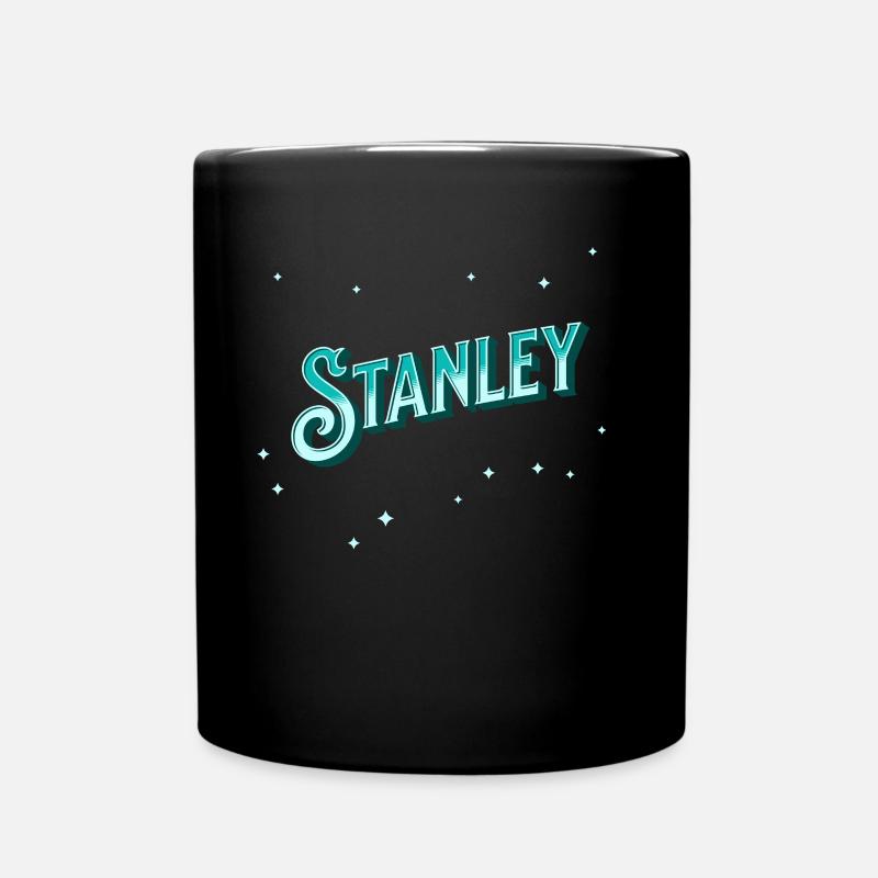 Stanley Namen personalisiert - Tasse einfarbig - Schwarz