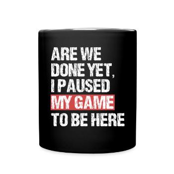 Conception de jeu Je possède mon jeu ici - Mug uni - noir - Devant