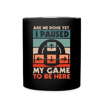 Conception de jeu Je possède mon jeu ici - Mug uni - noir - Devant