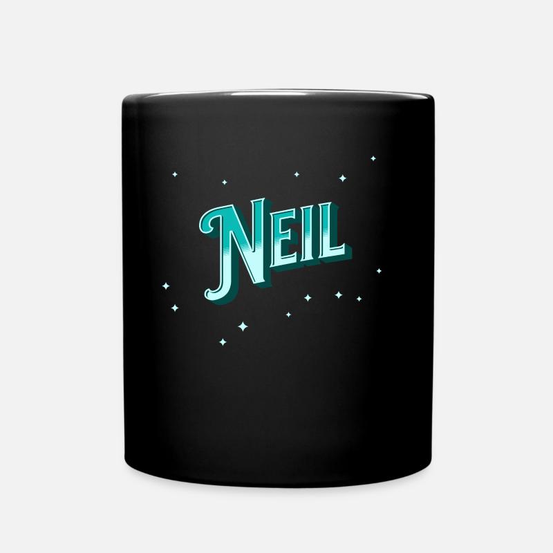 Neil Namen personalisiert - Tasse einfarbig - Schwarz