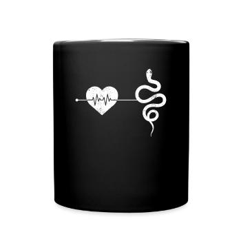 Battement de cœur de serpent - Mug uni - noir - Devant