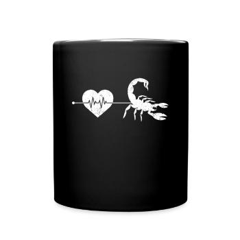 Rythme cardiaque du cancer - Mug uni - noir - Devant