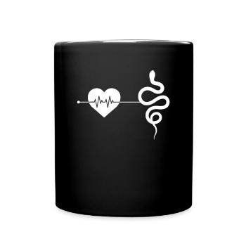 Battement de cœur de serpent - Mug uni - noir - Devant