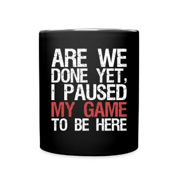 Conception de jeu Je possède mon jeu ici - Mug uni - noir - Devant