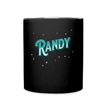 Nom Randy Personnalisé - Mug uni - noir - Devant
