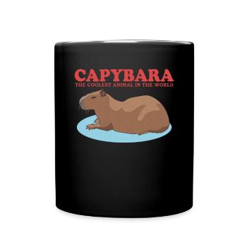 Capybara Capybaras Capybaras Capybara Gift - Full Colour Mug - black - Front