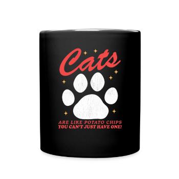 Cats | Cat Lovers Cat Owner Gift - Full Colour Mug - black - Front