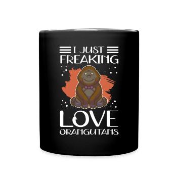 Orangutan Monkey Orangutan Gift - Full Colour Mug - black - Front