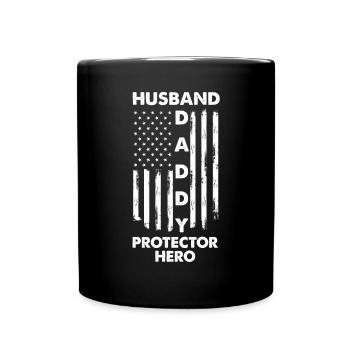 Papa Père Cadeau de la fête des pères - Mug uni - noir - Devant