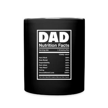 Papa Père Cadeau de la fête des pères - Mug uni - noir - Devant