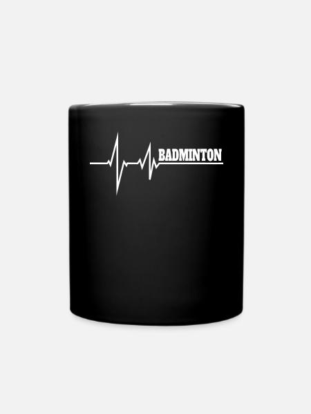 Conception d’idée cadeau de joueur de badminton - Mug uni - noir