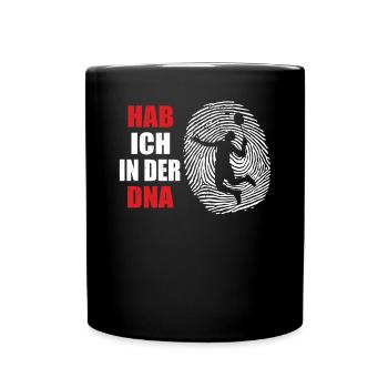 Badminton Spieler Geschenkidee Design - Tasse einfarbig - Schwarz - Vorne