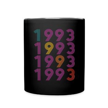 30ème anniversaire vintage 1993 Retro Vintage Style - Mug uni - noir - Devant