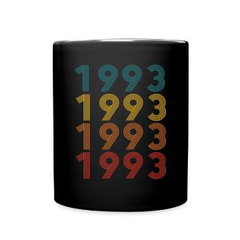 30ème anniversaire vintage 1993 Retro Vintage Style - Mug uni - noir - Devant
