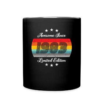 40. Geburtstag Jahrgang 1983 Limited Edition 1983 - Tasse einfarbig - Schwarz - Vorne
