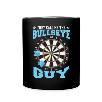Bullseye Guy Darts - Tasse einfarbig - Schwarz - Vorne
