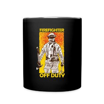 Retired Firefighter - Full Colour Mug - black - Front