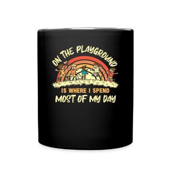 Enseignante au primaire Éducatrice de maternelle - Mug uni - noir - Devant