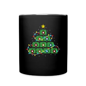 Arbre de Noël moche de Noël - Mug uni - noir - Devant