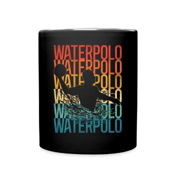 Water Polo Retro Vintage Water - Tasse einfarbig - Schwarz - Vorne