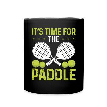 Joueur de paddle tennis Son heure pour le PaddlePaddle - Mug uni - noir - Devant
