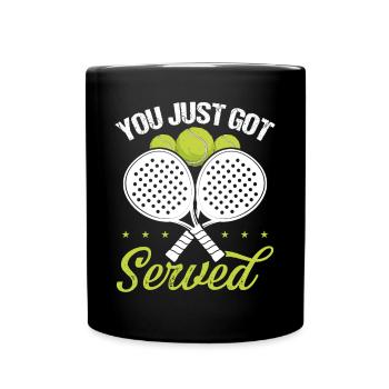 Joueur de paddle-tennis Vous venez d’être servi Saison - Mug uni - noir - Devant