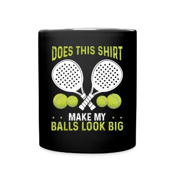 Joueur de paddle tennis Mes balles ont l’air Big Paddle Team - Mug uni - noir - Devant