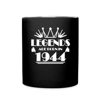 1944 - Born 1944 - Year of construction 1944 Gift - Full Colour Mug - black - Front