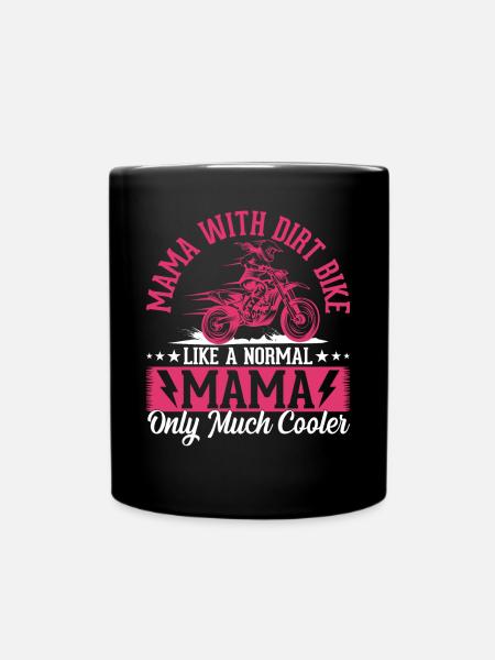 Motocross Mama Motocross Dirtbike Mama Dirt Bike - Mug uni - noir