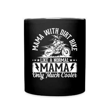 Motocross Mama Enduro Mama Biker Mama Dirt Bike - Mug uni - noir - Devant
