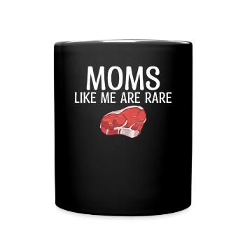 BBQ Grill Boeuf Viande Amoureux Cadeaux - Mug uni - noir - Devant