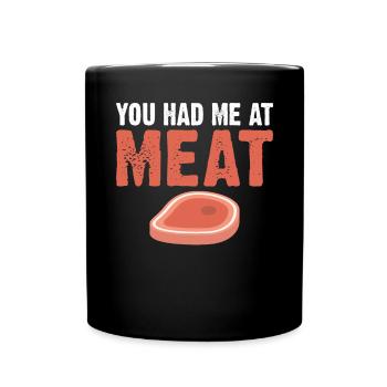 BBQ Grill Beef Meat Lovers Gifts - Full Colour Mug - black - Front