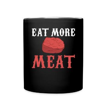 BBQ Grill Beef Meat Lovers Gifts - Full Colour Mug - black - Front
