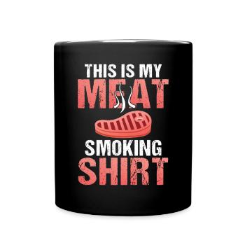 BBQ Grill Beef Meat Lovers Gifts - Full Colour Mug - black - Front