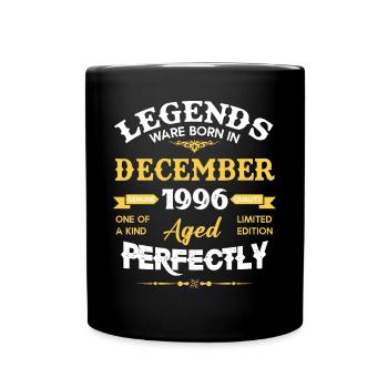 Décembre 1996 Millésime anniversaire - Mug uni - noir - Devant