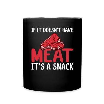 BBQ Grill Boeuf Viande Amoureux Cadeaux - Mug uni - noir - Devant