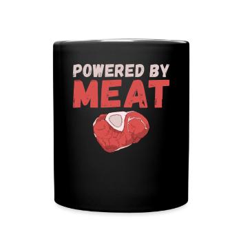 BBQ Grill Boeuf Viande Amoureux Cadeaux - Mug uni - noir - Devant