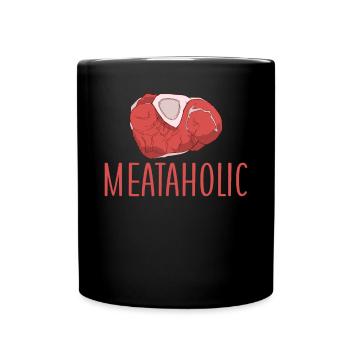 BBQ Grill Beef Meat Lovers Gifts - Full Colour Mug - black - Front