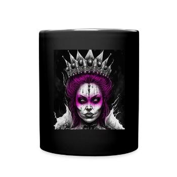 Evil Old Woman Horror Gothic Horror Witch Abstract - Full Colour Mug - black - Front