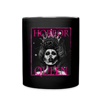 Evil Old Woman Horror Gothic Horror Witch Abstract - Full Colour Mug - black - Front