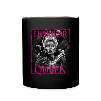 Evil Old Woman Horror Gothic Horror Witch Abstract - Full Colour Mug - black - Front