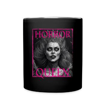 Evil Old Woman Horror Gothic Horror Witch Abstract - Full Colour Mug - black - Front